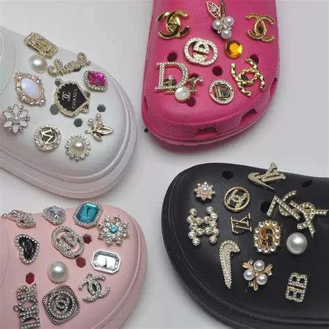 chanel inspired croc charms|photo jibbitz for crocs.